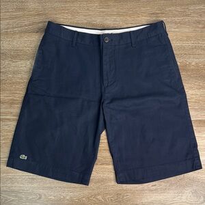 🐊 Lacoste Navy Cotton Chino Shorts – Men’s US 32 (FR 40) | Classic Preppy Style